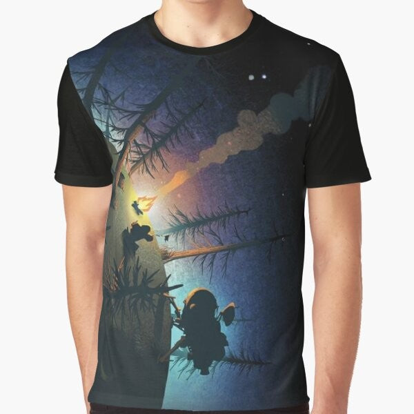 Outer Wilds video game adventure graphic t-shirt