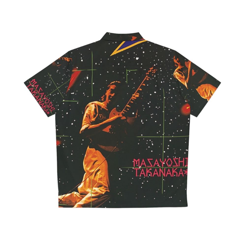 Vintage 1980s Hawaiian shirt with Masayoshi Takanaka "Finger Dancin'" album cover art - Back