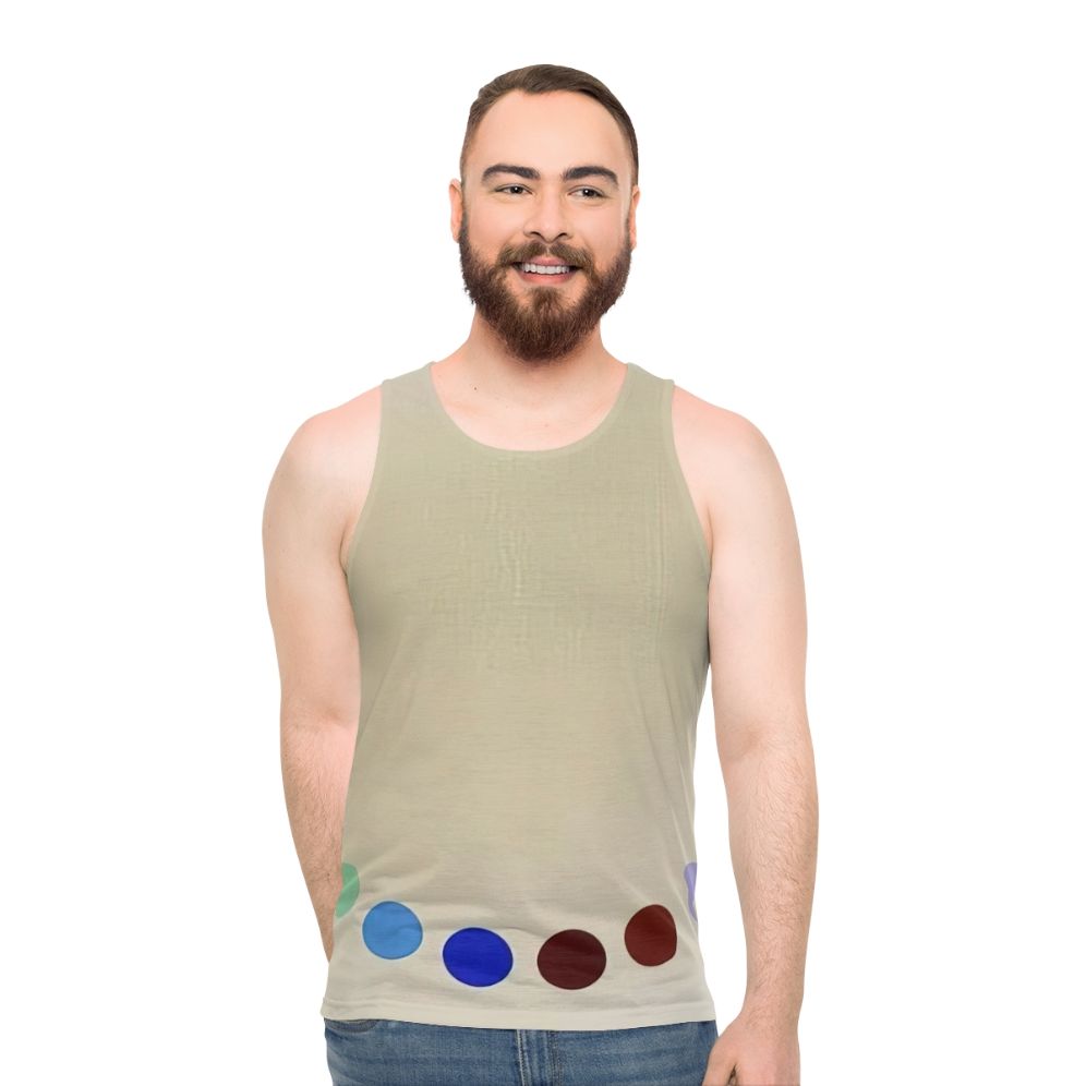 Geometric abstract art unisex tank top - men