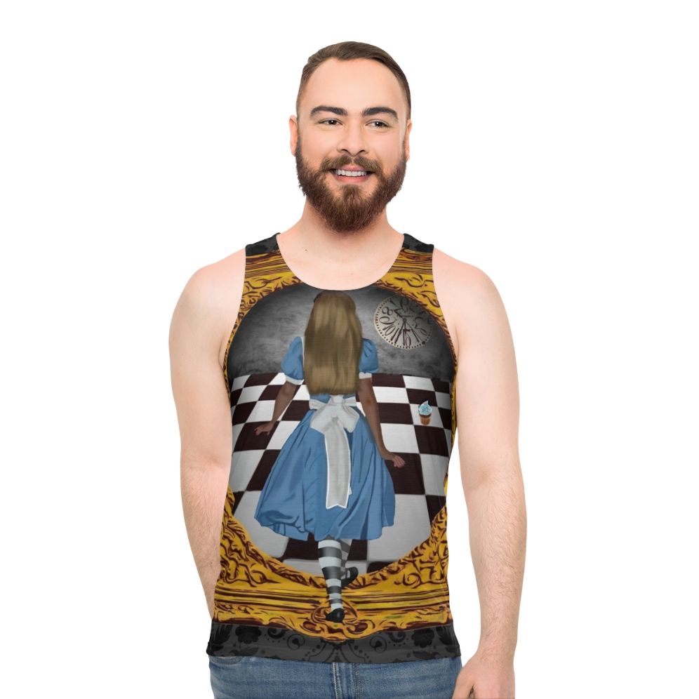 Unisex "Through The Looking Glass" Alice in Wonderland Fantasy Tank Top - men