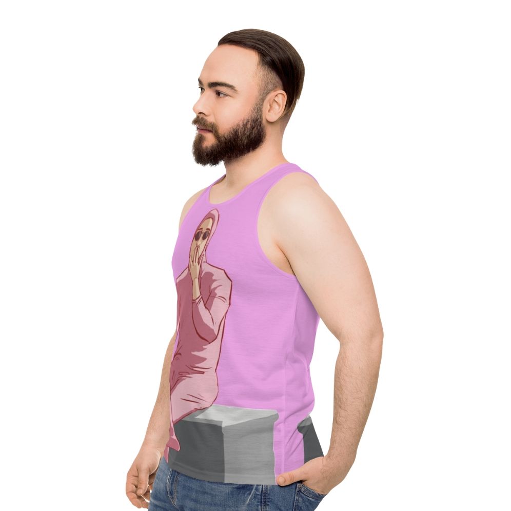 Pink Guy Unisex Tank Top - men side