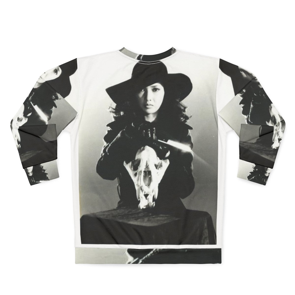 Sasori Sweatshirt featuring Meiko Kaji as a female convict - Back