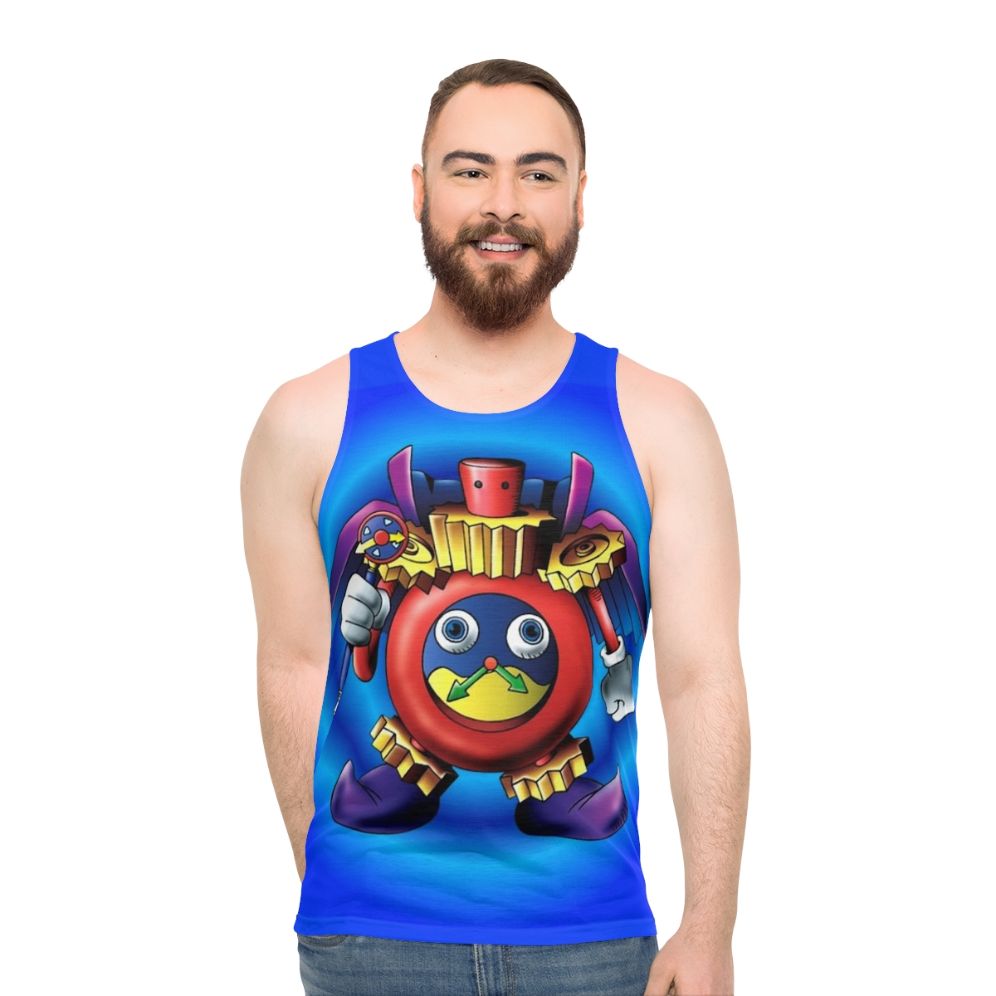 Time Wizard Unisex Yugioh Inspired Gaming Tank Top - men