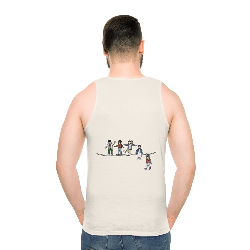 Stranger Things The Acrobat and The Flea Unisex Tank Top - men back