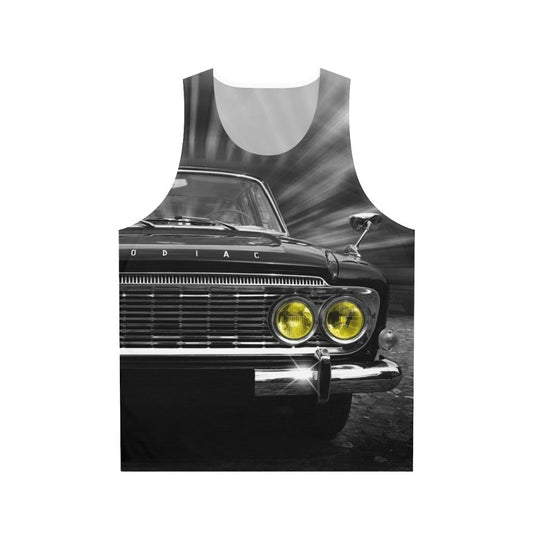 Zodiac Unisex Tank Top with Vintage Car Design