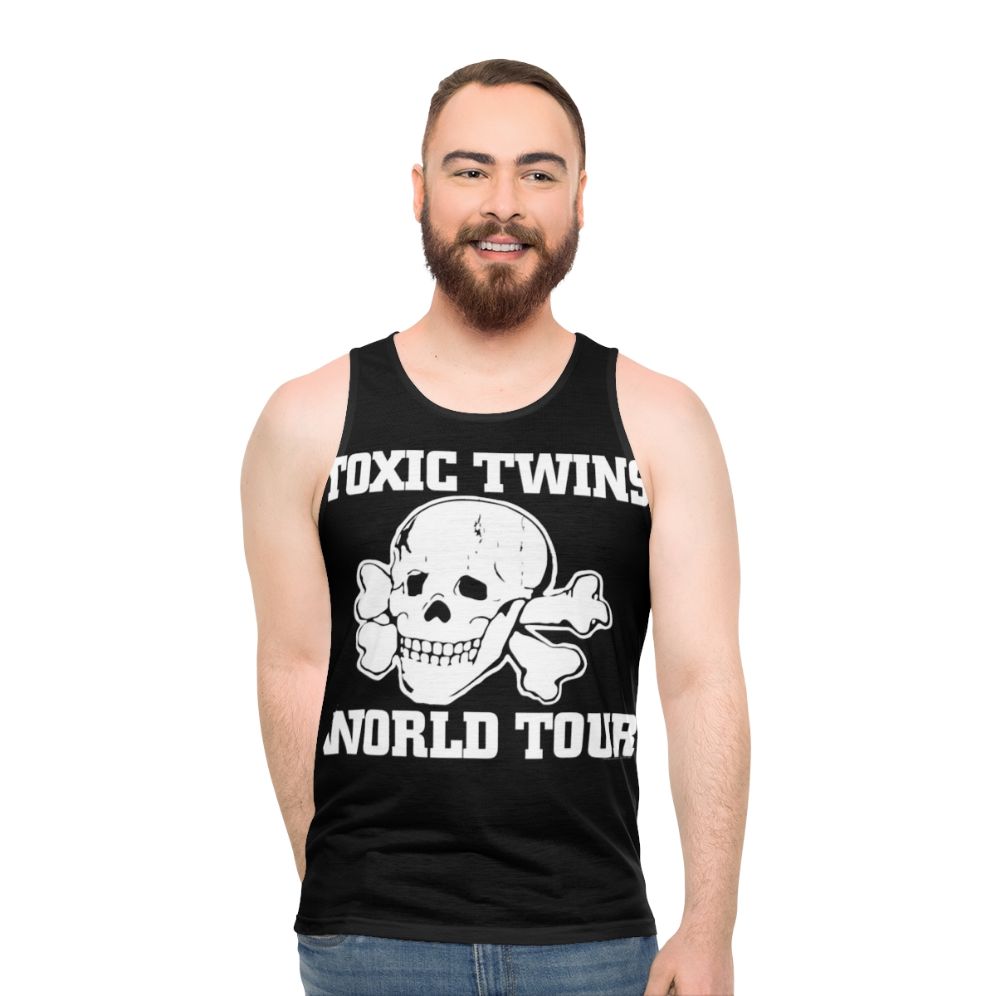 Toxic Twins Music Band Tour Skull Design Unisex Tank Top - men