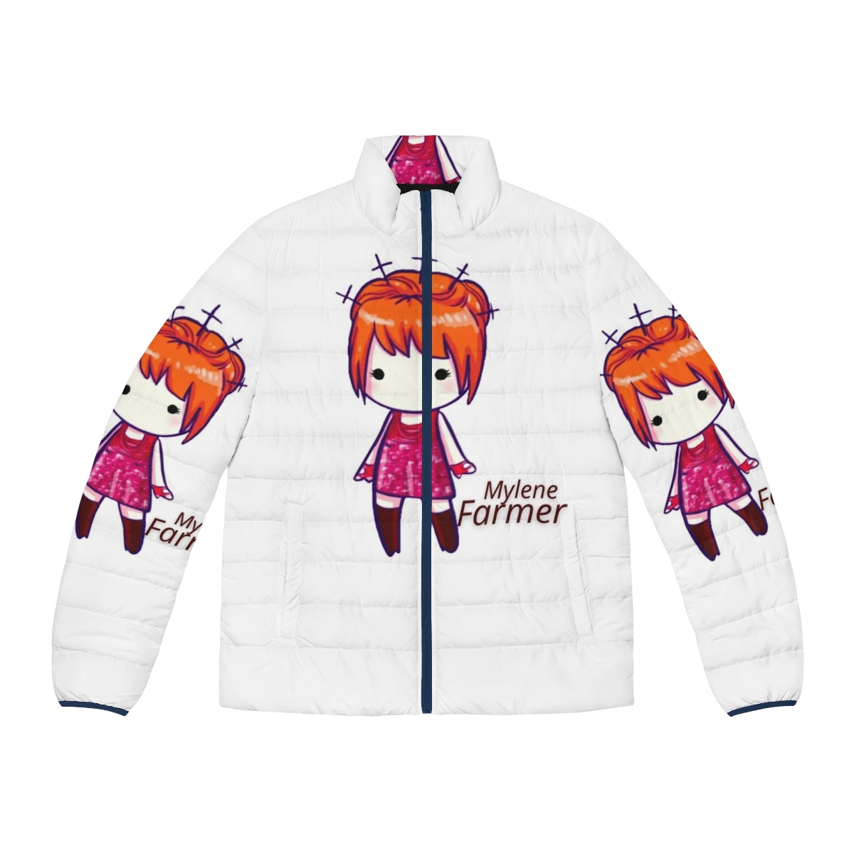 Mylene Farmer Puffer Jacket - Cozy and Fashionable Outerwear Inspired by the Legendary French Singer