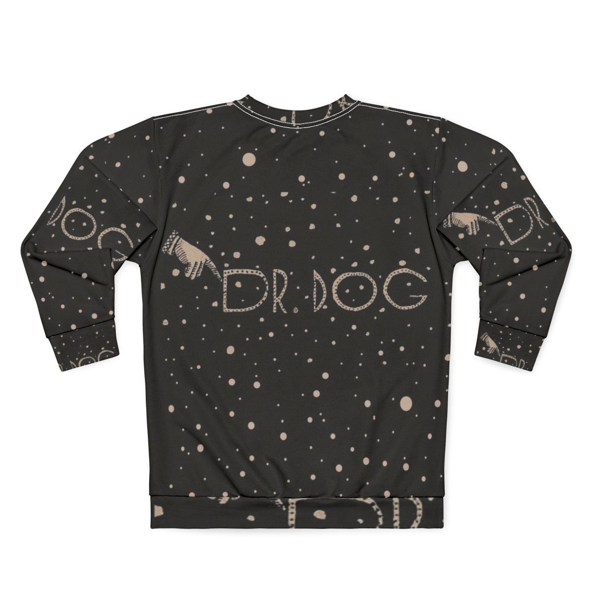 Dr. Dog Toothbrush Sweatshirt with Galaxy Print and Dental Logo - Back