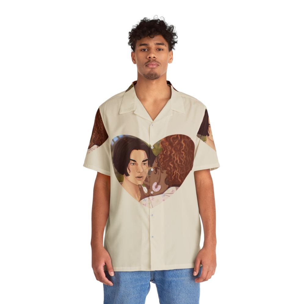 Tao Xu and Elle Argent Heartstopper Hawaiian Shirt - People Front