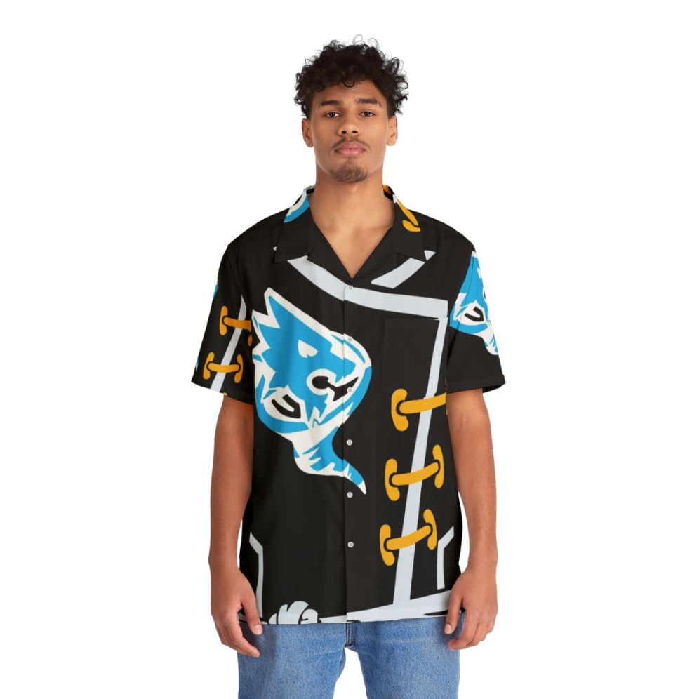 Zane Suit Ninjago Hawaiian Shirt with Tropical Floral Print - People Front