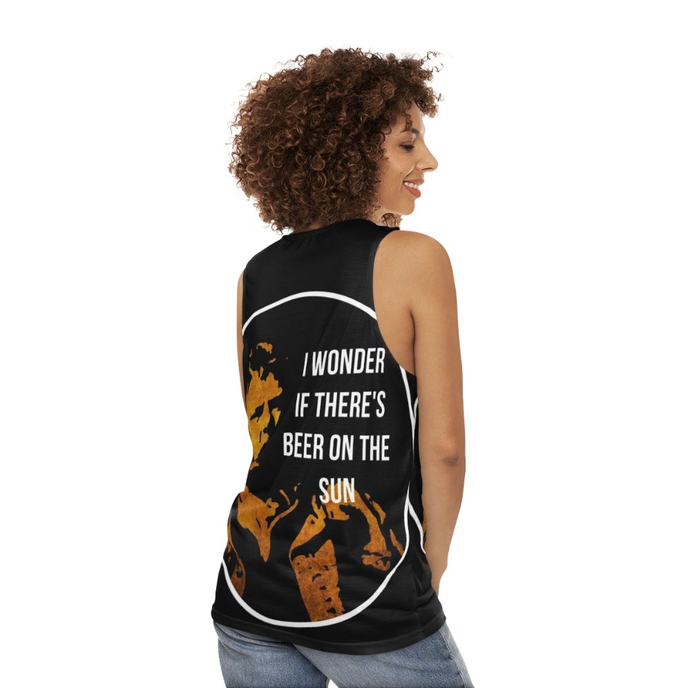 Zap Rowsdower Beer Quote Unisex Tank Top - women back