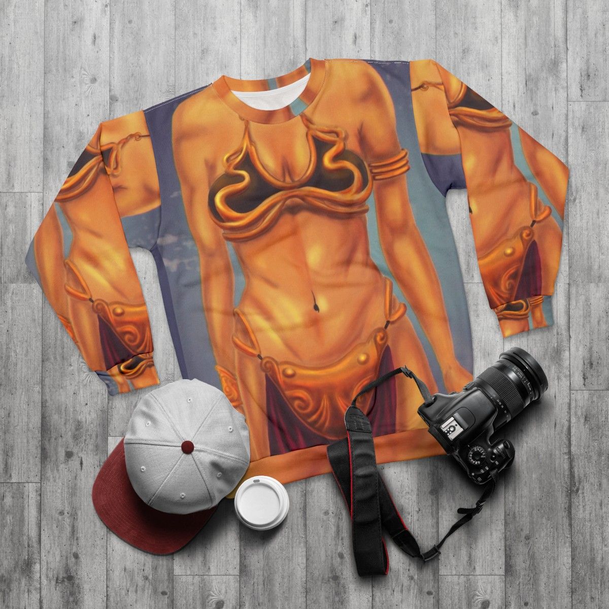 Princess Leia Star Wars Bikini Sweatshirt - flat lay