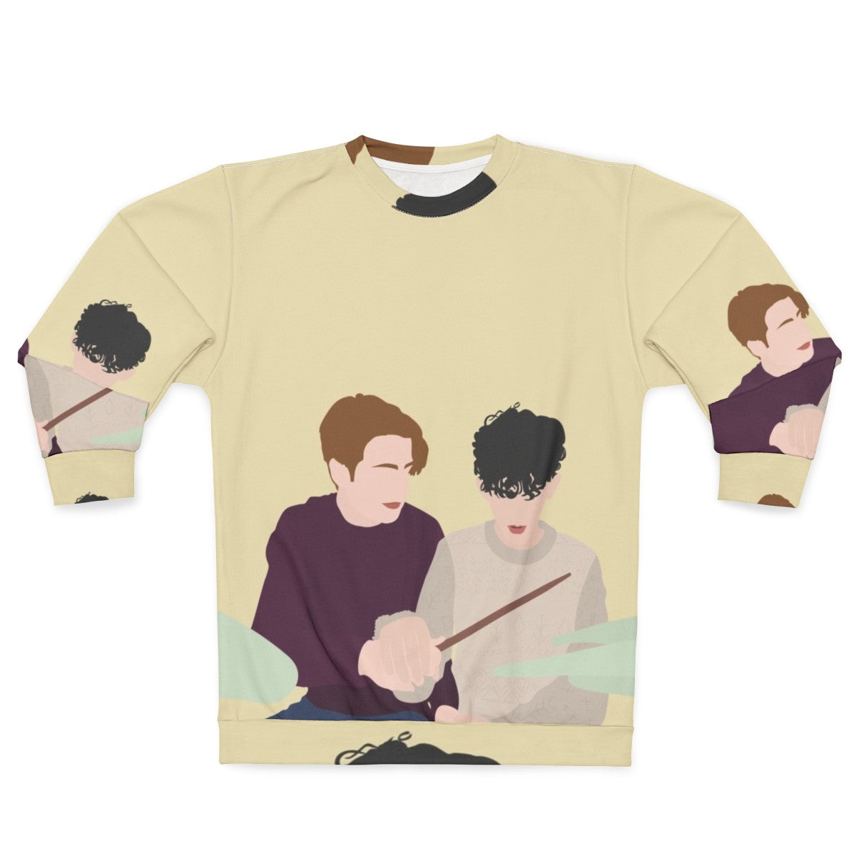 Heartstopper Nick and Charlie Drums Sweatshirt