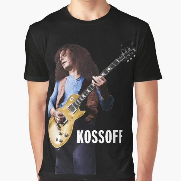 Classic rock design featuring the iconic guitarist Paul Kossoff of the band Free