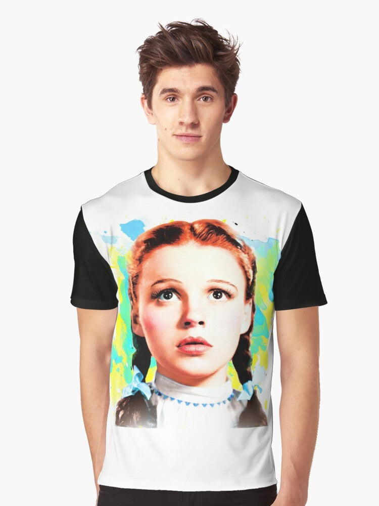 Vintage-style graphic t-shirt featuring Dorothy Gale from the Wizard of Oz - Men