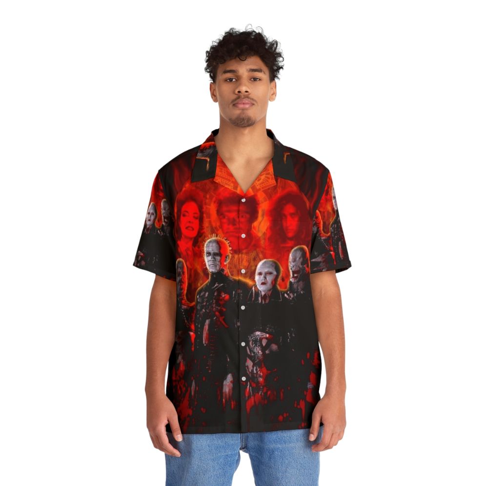 Cenobites Pinhead Hawaiian Shirt - Horror Movie Themed - People Front