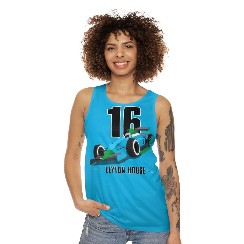 Motorsports-inspired unisex tank top - women