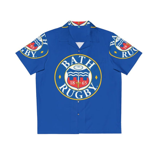 Bath Rugby Hawaiian Shirt with Team Logo