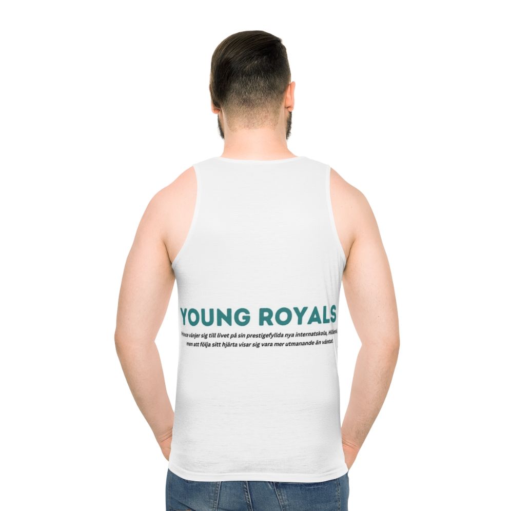 Young Royals Unisex Netflix Tank Top with Pride Design - men back