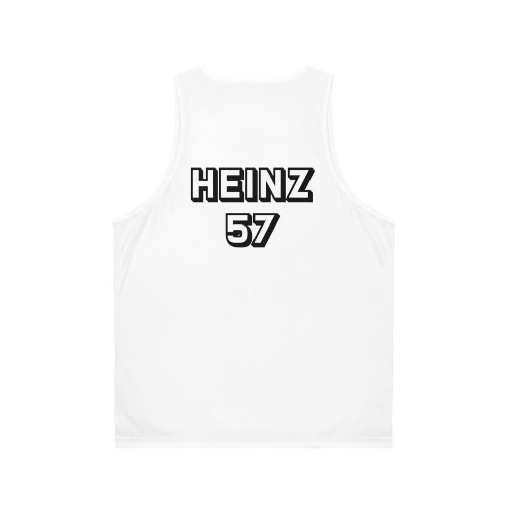 Unisex Heinz 57 nationality fusion tank top - Back