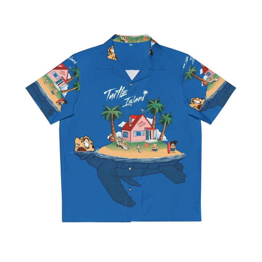 Turtle Island Anime-Inspired Hawaiian Shirt