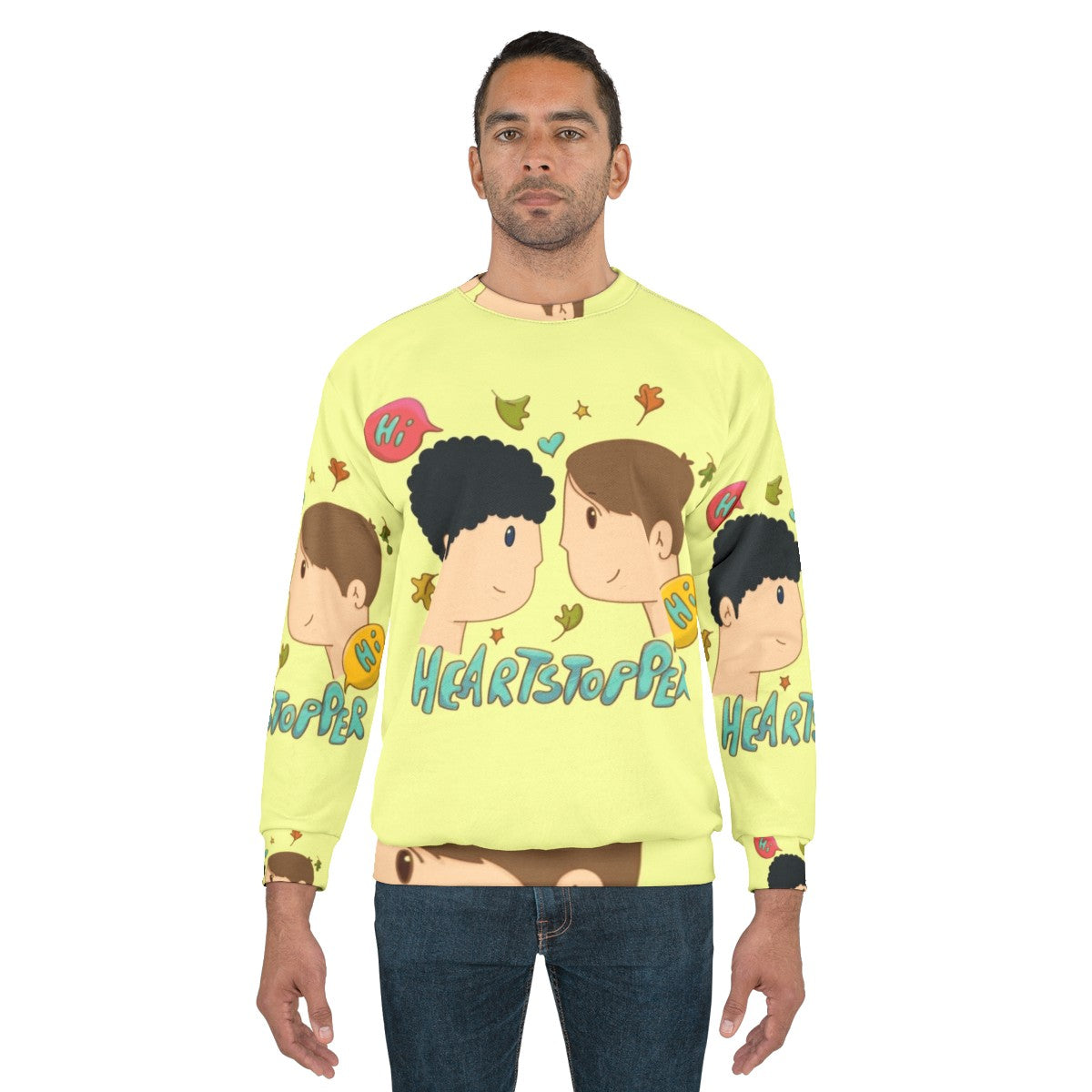 Heartstopper Nick and Charlie Leaves Sweatshirt - men