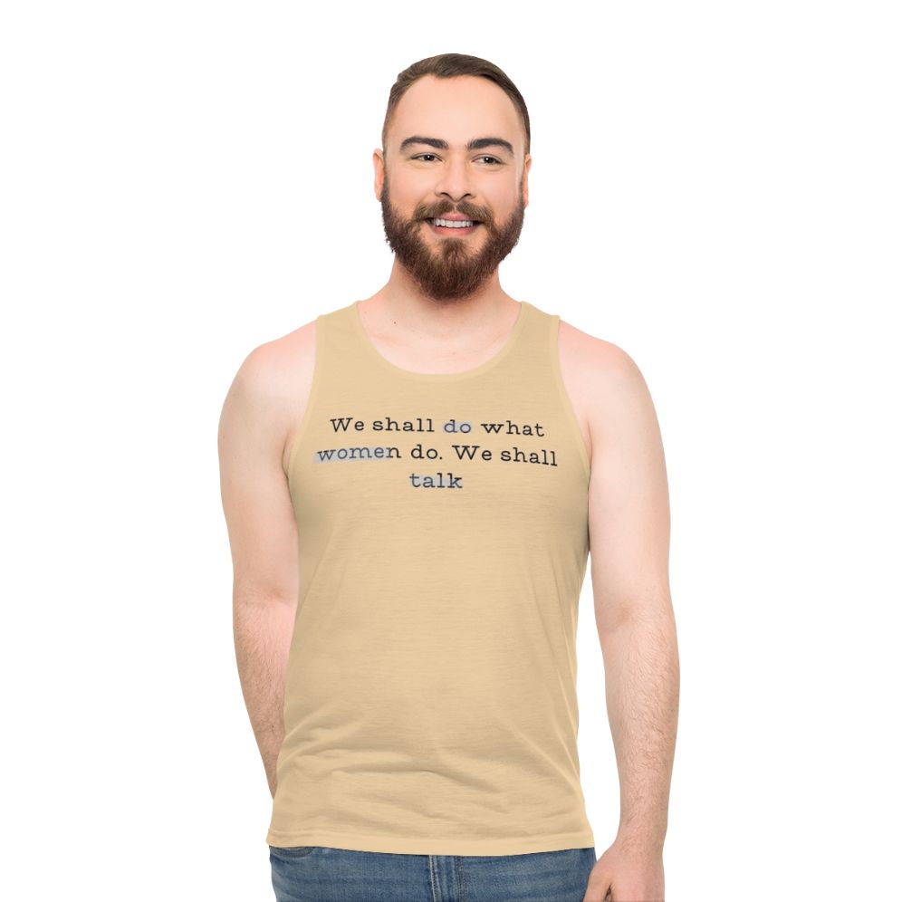 Violet Bridgerton Unisex Tank Top with Bridgerton Quotes - men