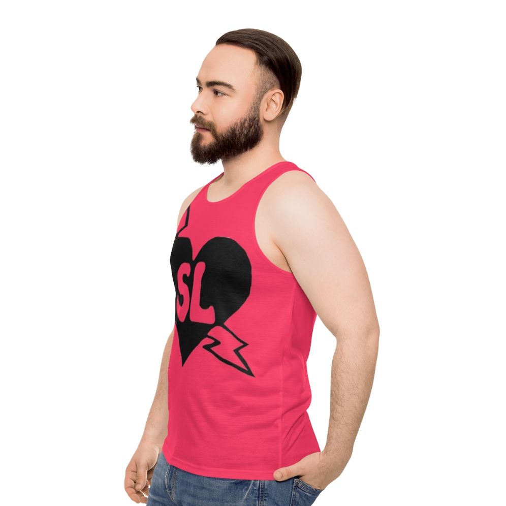 Superluv unisex superhero tank top for LGBT pride - men side