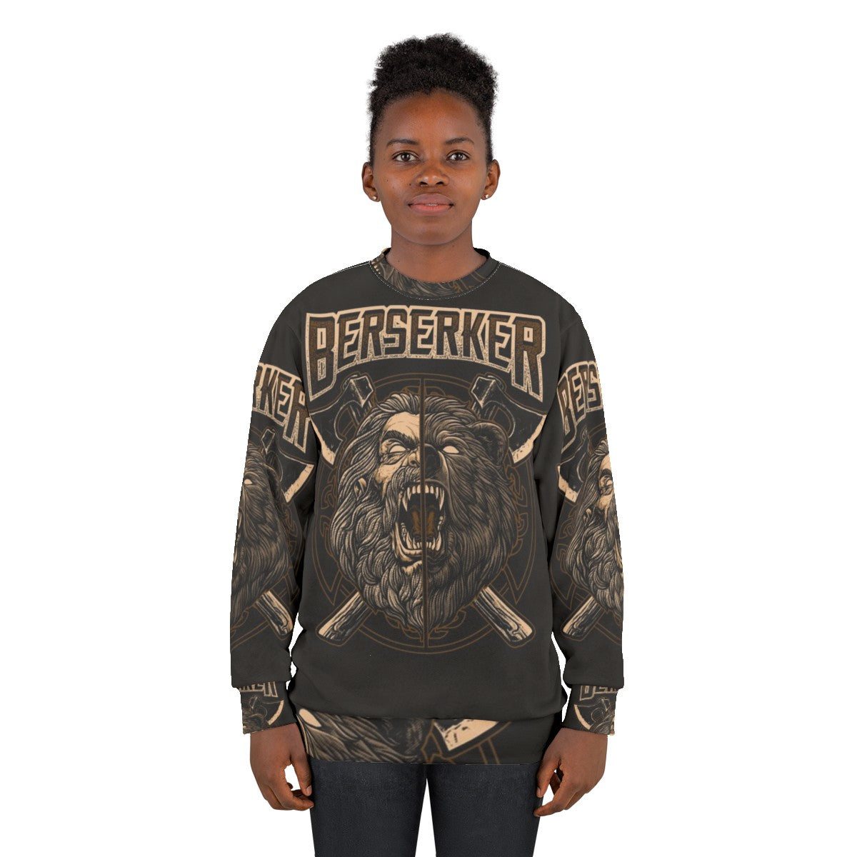 Norse Berserker Viking Pagan Bear Warrior Sweatshirt - women