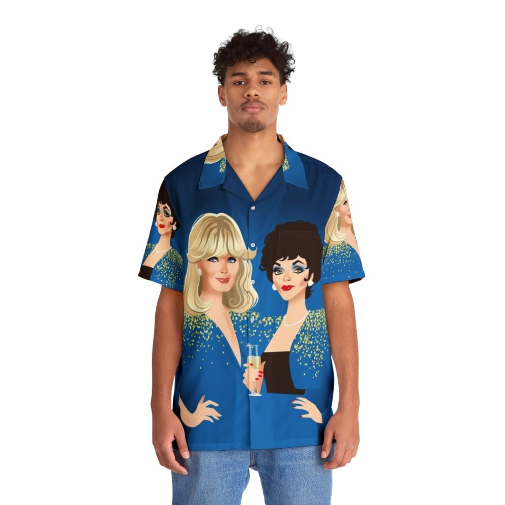 joan collins vs linda evans dynasty tv show hawaiian shirt - People Front