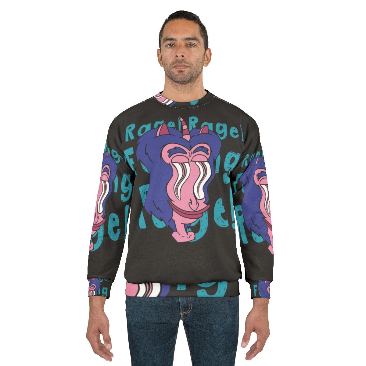 Big Mouth Hormone Monster Sweatshirt featuring the iconic character from the Netflix comedy series - men