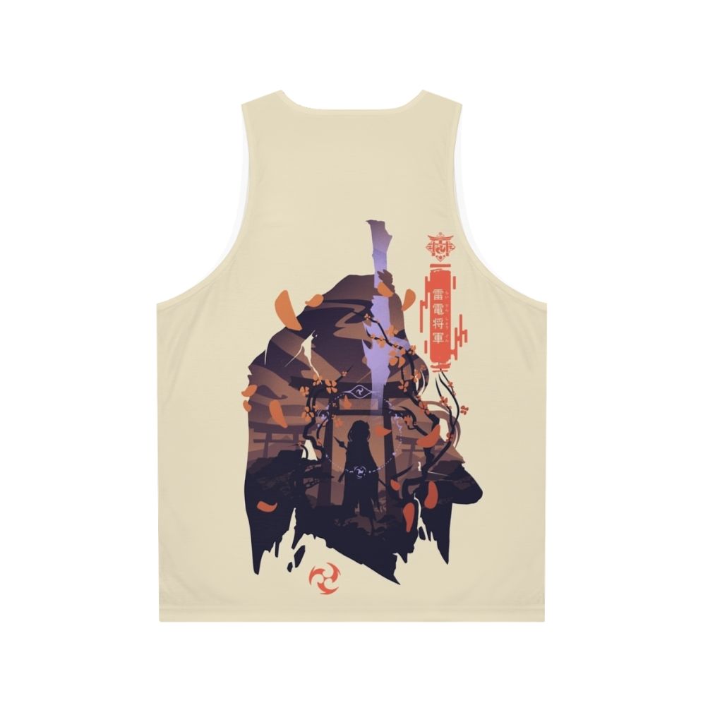 Genshin Impact Raiden Shogun Unisex Tank Top - Back