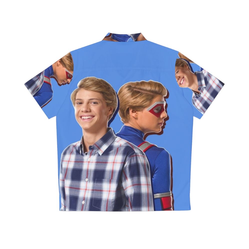 Henry Danger Hawaiian Shirt featuring the Kid Danger character - Back