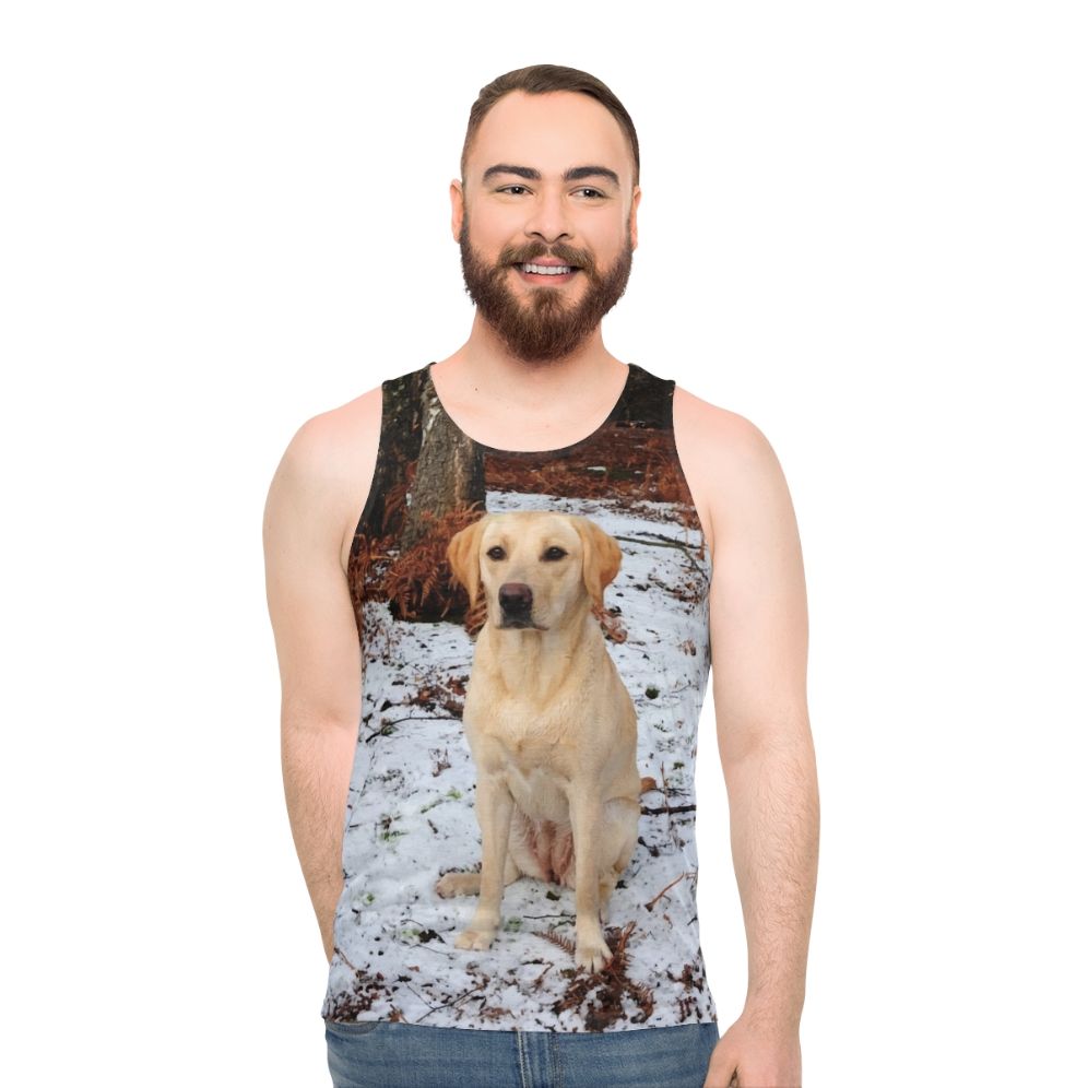 Yellow Labrador Retriever Unisex Tank Top - men