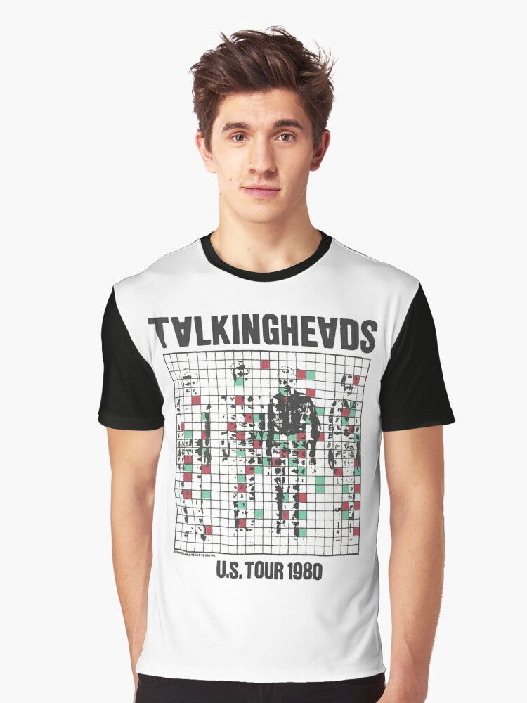 Talking Heads inspired vintage graphic t-shirt featuring the 80s new wave band - Men