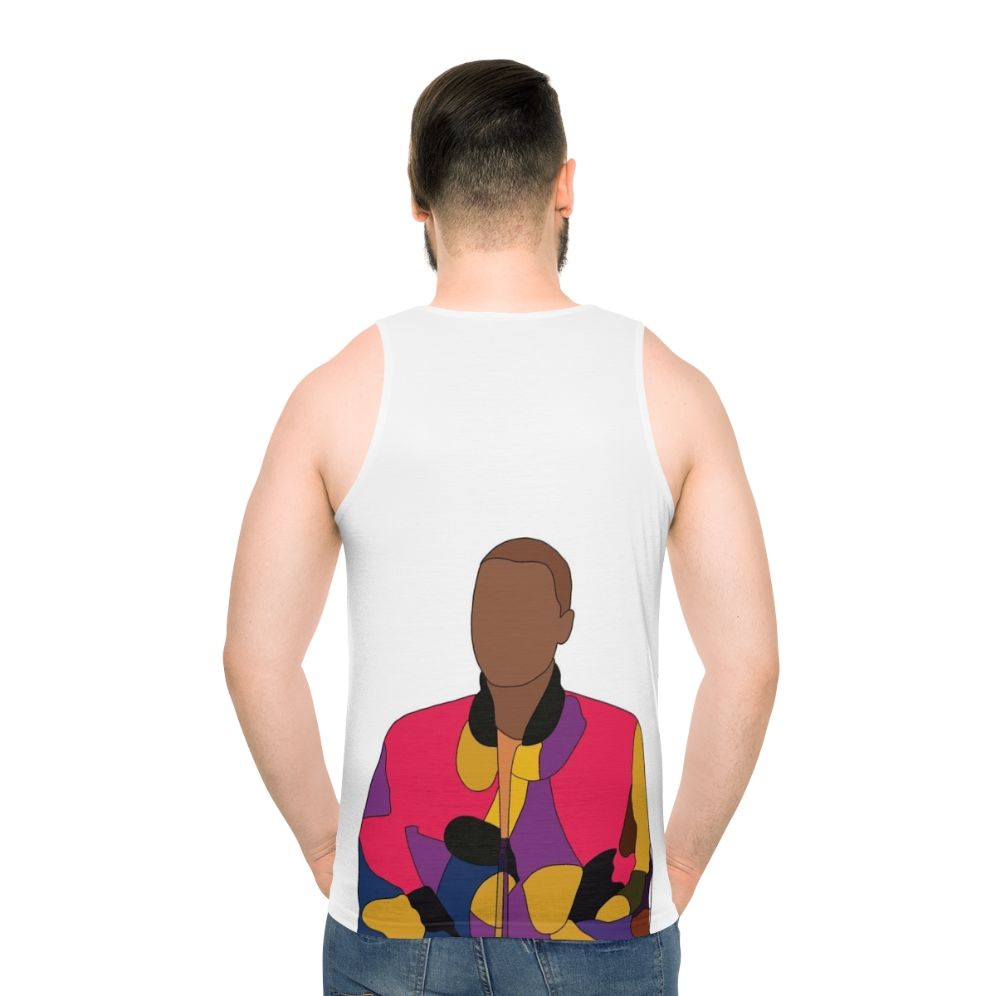 Unisex "Sex Education" tank top with Maeve Wiley and Otis Milburn graphic - men back