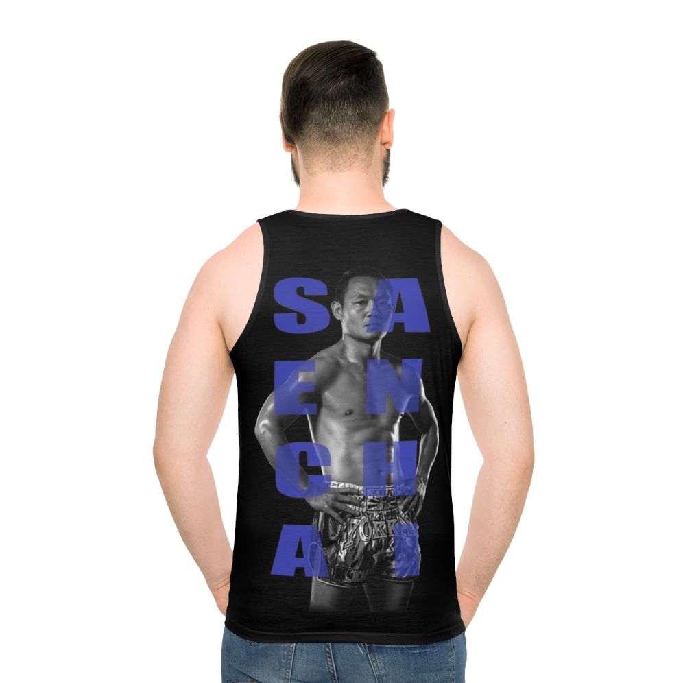 Saenchai muay thai unisex tank top - men back