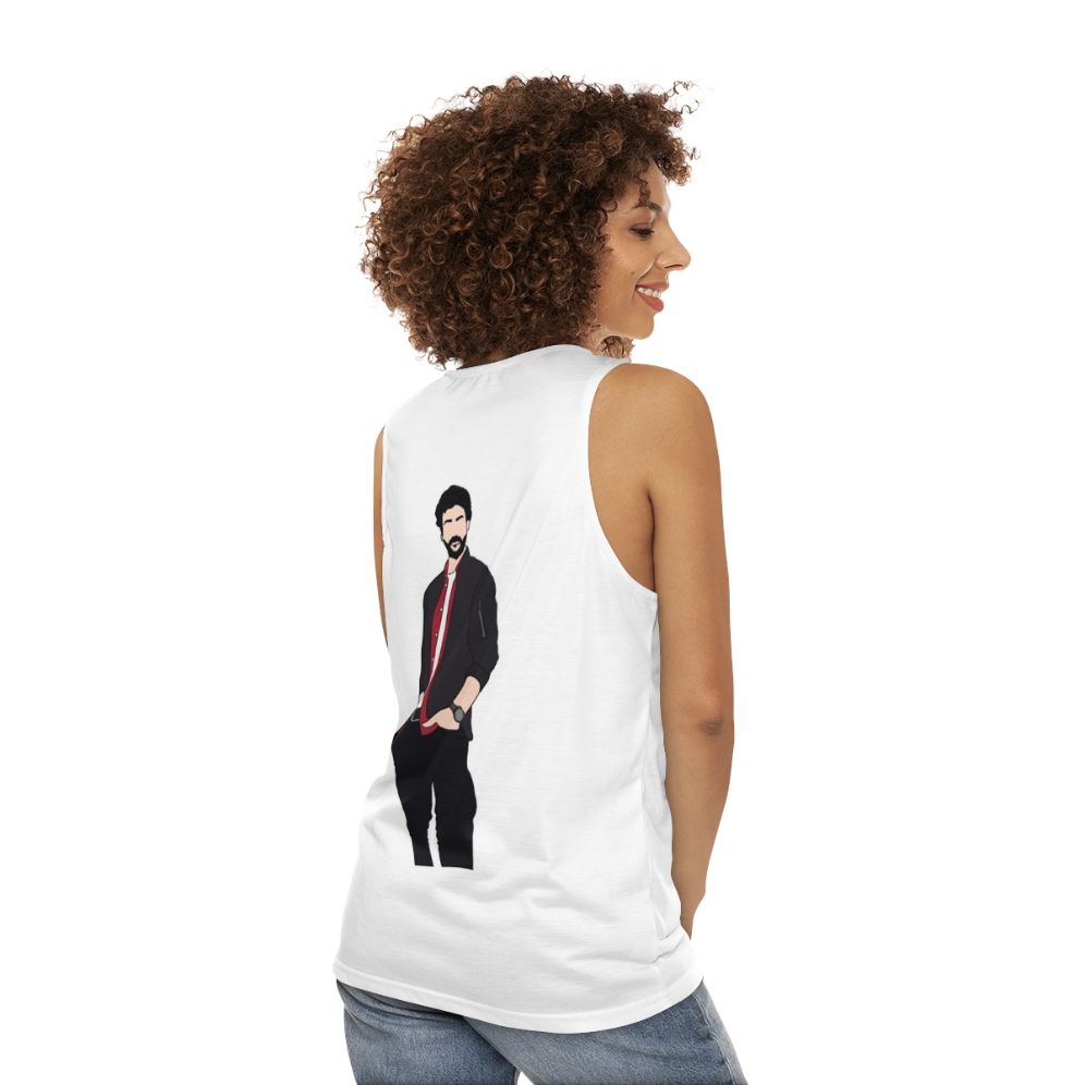 Money Heist The Professor Unisex Tank Top - women back