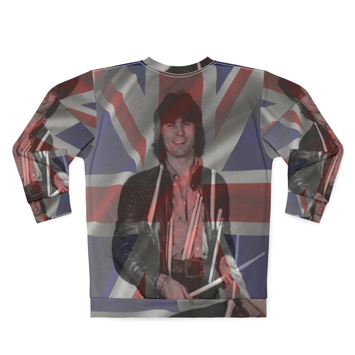 Cozy Powell Union Jack Sweatshirt - Back