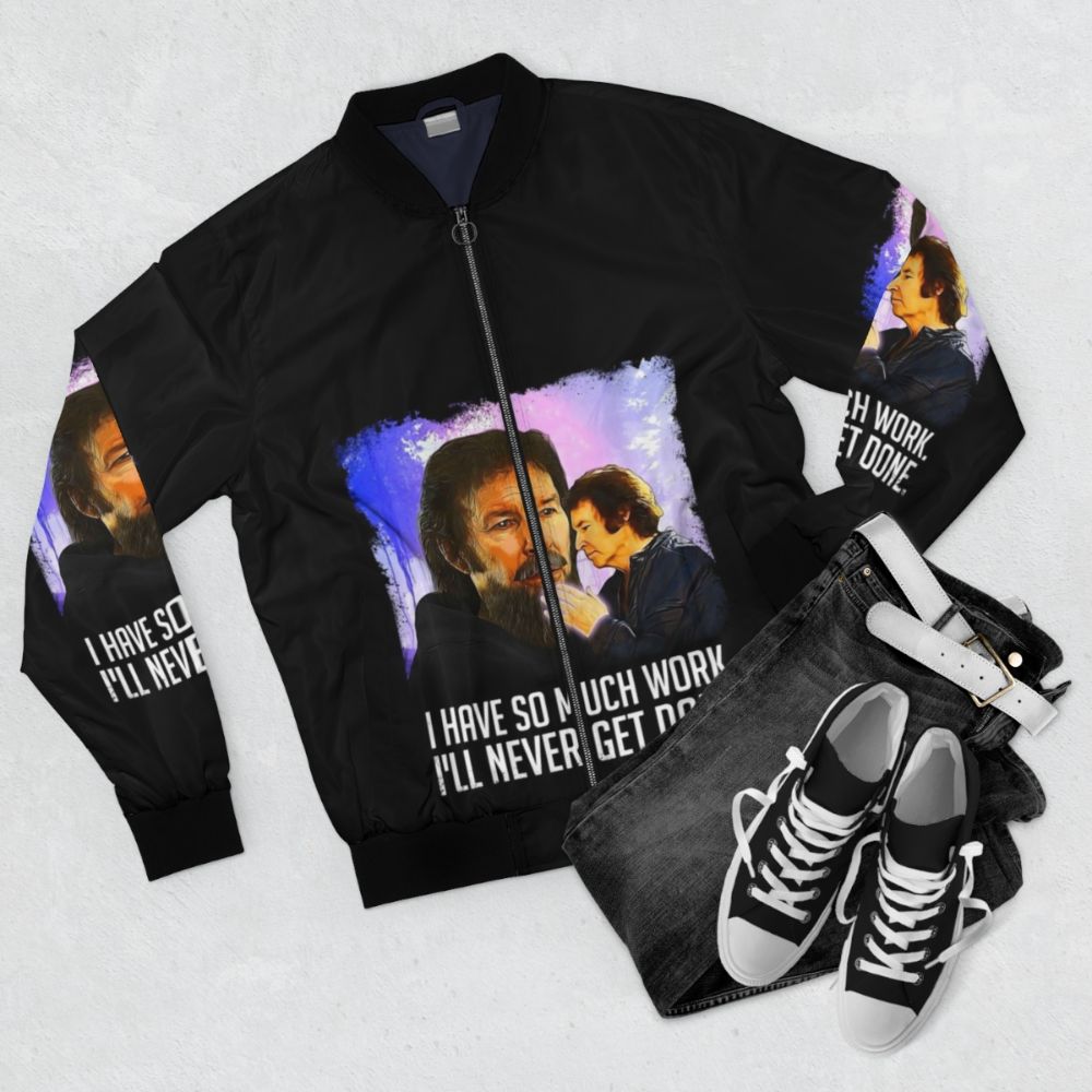 Fateful Findings Neil Breen Inspired Bomber Jacket - Flat lay