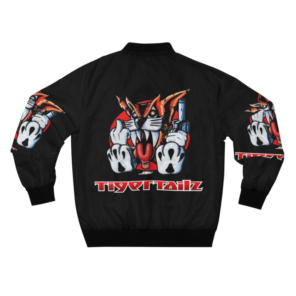 TIGERTAILZ Glam Metal Band Bomber Jacket - Back