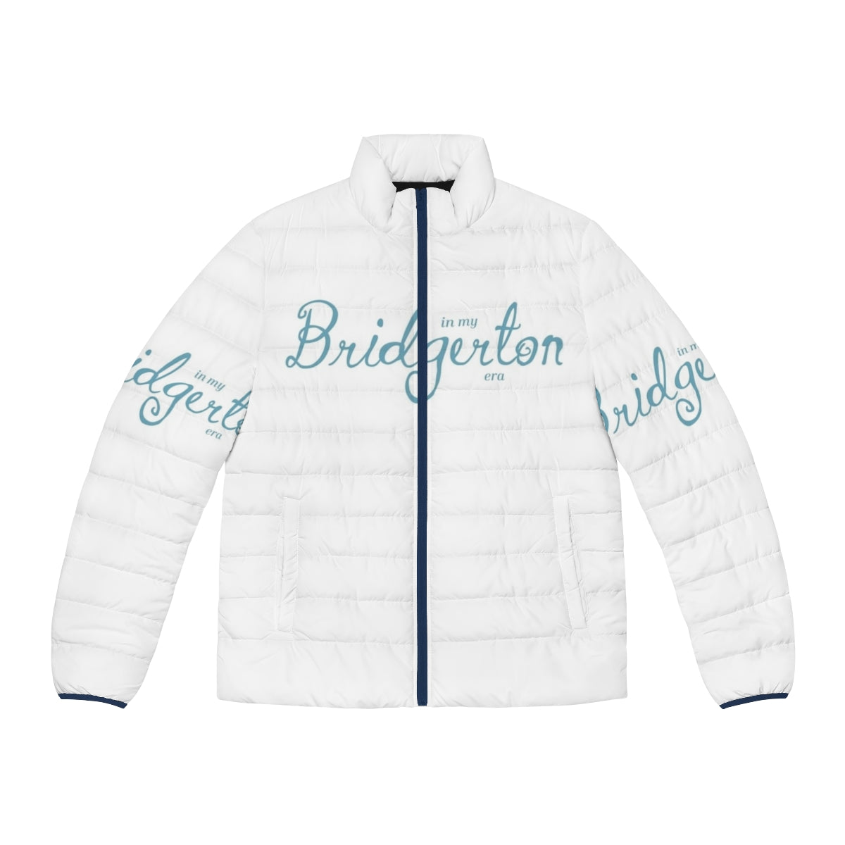 Bridgerton Era Blue Puffer Jacket