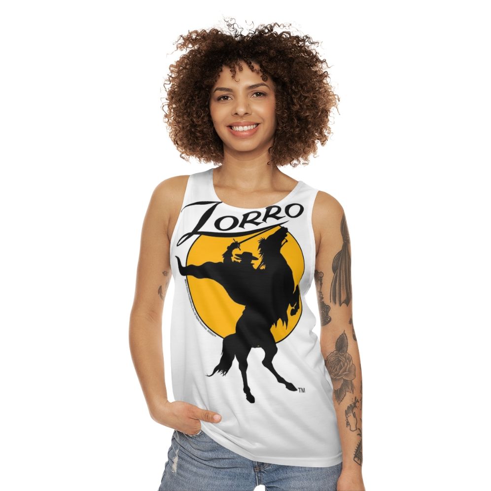 Unisex Zorro Horse Rider Silhouette Tank Top - women