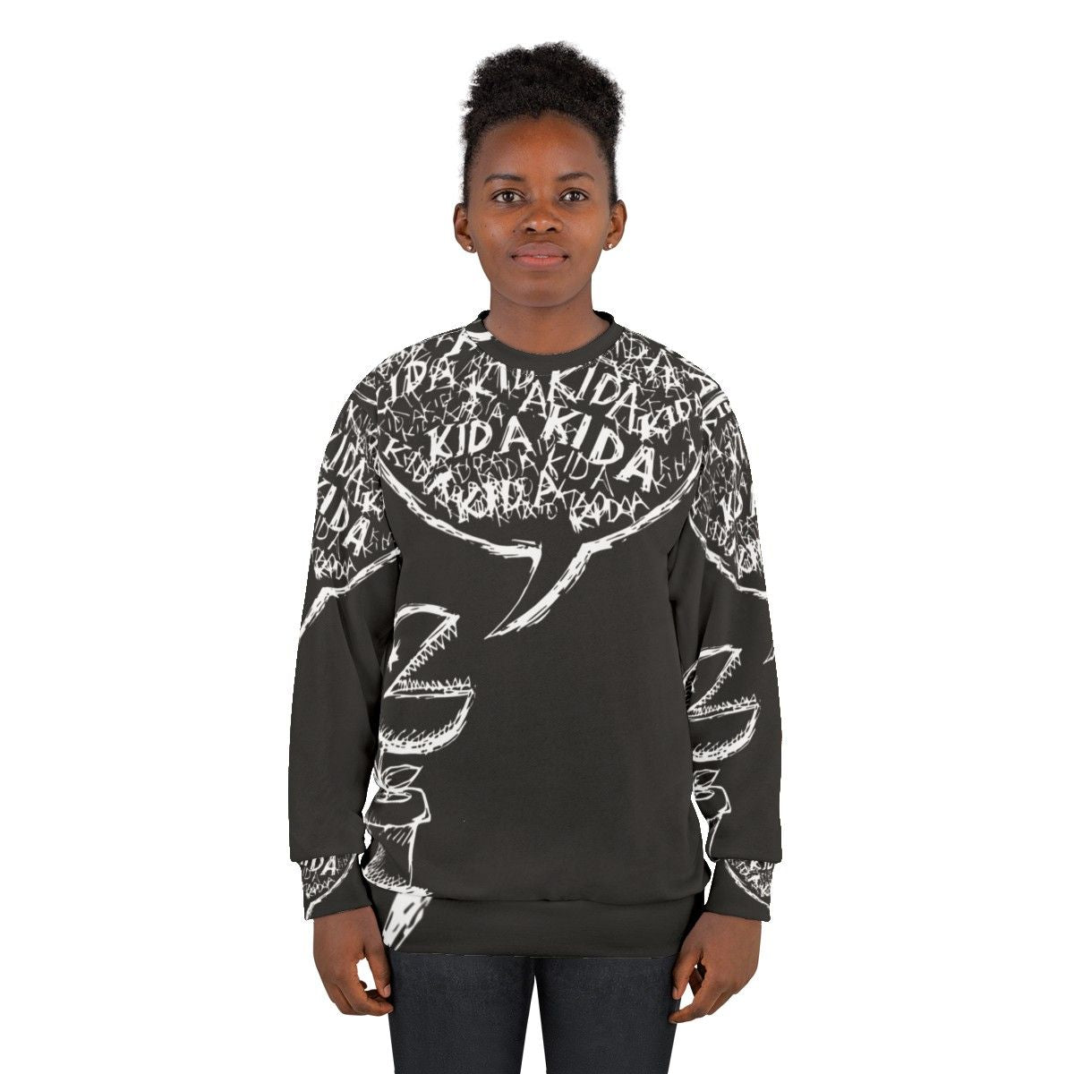 Radiohead 'Kid A' Inverted Design Sweatshirt - women