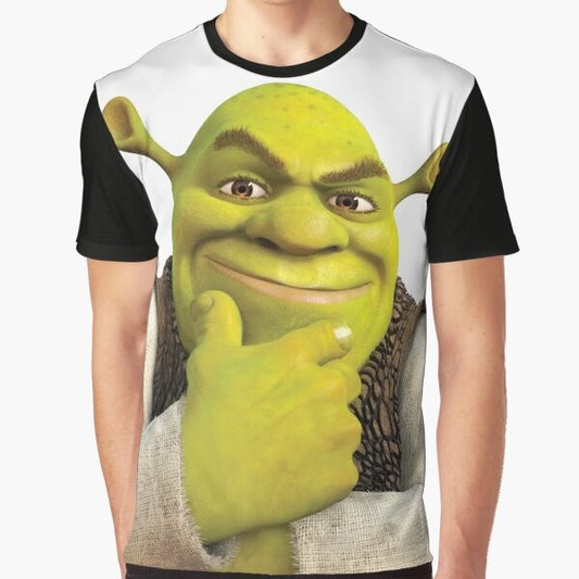 Shrek graphic t-shirt featuring the beloved ogre character