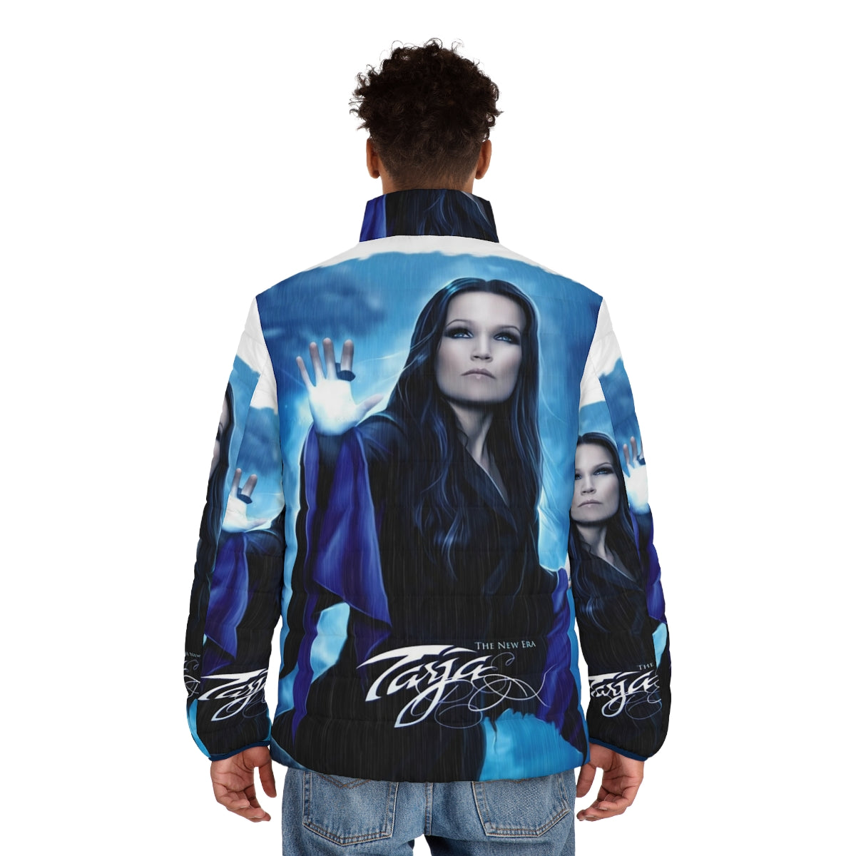 Tarja Turunen Cabuli Puffer Jacket - Nightwish Inspired Heavy Metal Outerwear - men back