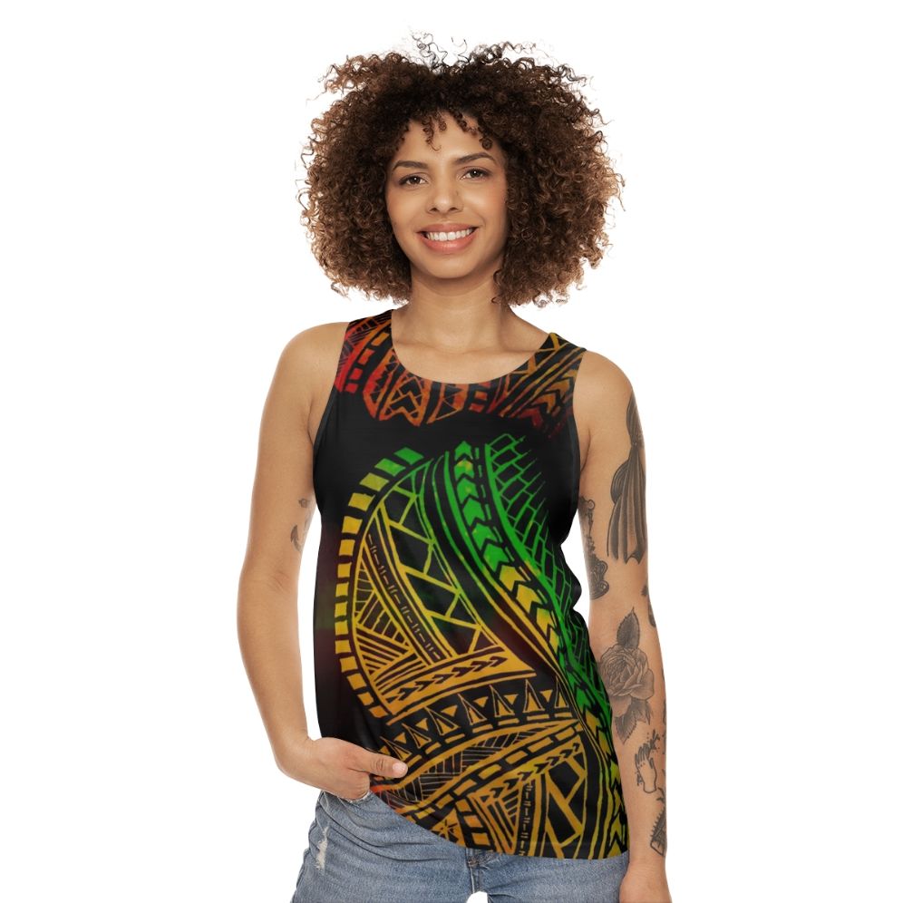 Polynesian Tribal Unisex Tank Top - women