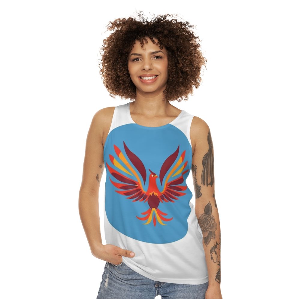 Vintage phoenix legendary animals unisex tank top - women