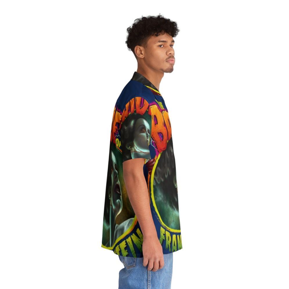 Bride of Frankenstein Hawaiian Shirt featuring the classic horror icon - People Pight