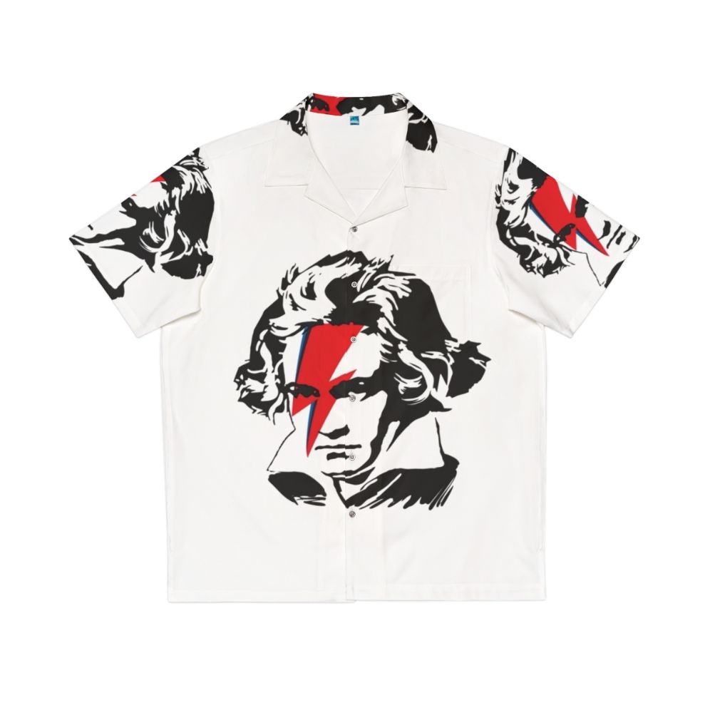 Beethoven x Ziggy Stardust Hawaiian Shirt featuring iconic musicians